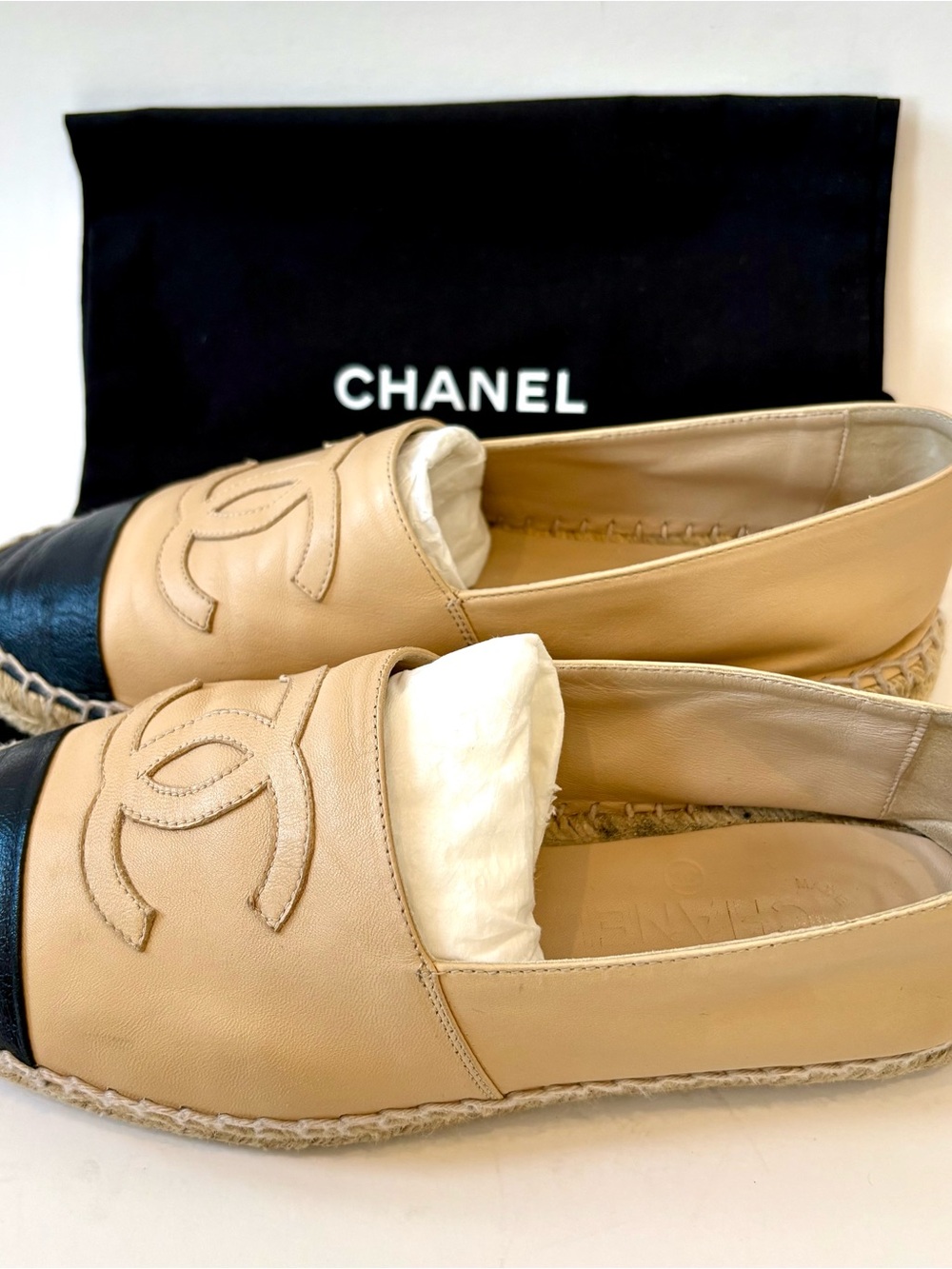 CHANEL Leather Espadrilles, Size 39 - Picture 4 of 12